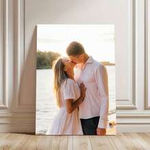 1pc Custom Photo Printed On Canvas With DIY Frame (Self-Assembly Frame), Wedding Day Custom Photo, Couple Personalized Canvas Painting, Anniversary Custom Painting, Custom Poster For Partner, Large Size Custom Poster For Loved One - Multicolor - View 9