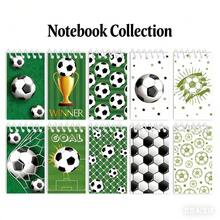1 Soccer Pen, 1 Soccer Notebook, 1 Soccer Notebook, Soccer Pen Set, Random Soccer Theme Set: Ball Ballpoint Pen And Memo Pad, Mini Spiral Notebook Gift Bag Filling, Suitable For Teacher Classroom Rewards, Birthday And Graduation Gifts - Sets - View 12