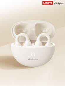 Lenovo LP25 Earphone Bluetooth dengan Kotak Penyimpanan, Model Kait Telinga, Bluetooth 5.4, Peredam Kebisingan ENC, Daya Tahan Baterai Lama, Kontrol Sentuh Cerdas, Kompatibel dengan Perangkat Apple & Android - Batu Putih + Tas Penyimpanan - View 3