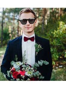 2pcs Personalized Letter Fashion Glasses, Available In White And Black, Suitable For Bride, Groomsman, Bridal Party, Newlyweds, Great Wedding Gift - View 7