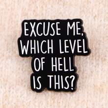 I DON'T NEED YOUR Quotes Enamel Pins Funny Black Phrase Brooch Lapel Pin Badge On Backpack Clothing Accessories Fashion Jewelry Friends Gifts - Black - View 9