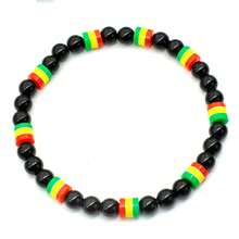 Obsidian Simple Elastic Beads 6mm Simple And Fashionable Men's And Women's Bracelets - Bracelet - View 12