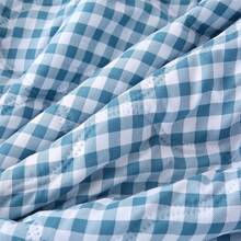 1pc Plaid Pattern Summer Quilt/Air Conditioning Quilt, Modern Minimalist Style Polyester Fiber Blue Plaid Pattern, Ultrasonic Quilting Craftsmanship, Breathable Moisture-Wicking Washable Summer Quilt, Suitable For Bedroom, Home, Hotel And Hostel Use - Lan Xiaoge - View 9