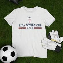 Football 2026 Shirt, USA International Soccer Championship Game Day T-Shirt, Soccer Pride Cup Of Nat - 白色 - 查看 1