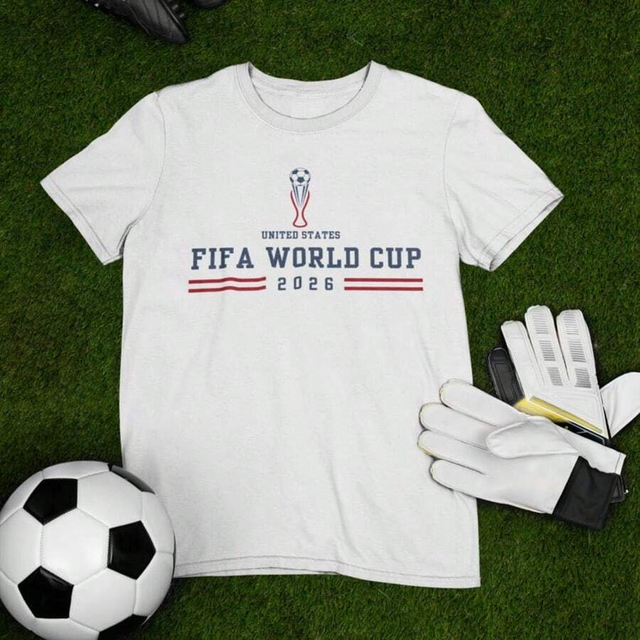 Football 2026 Shirt, USA International Soccer Championship Game Day T-Shirt, Soccer Pride Cup Of Nat - 白色 - 查看 1