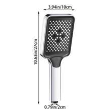 Đầu vòi sen cỡ lớn với 3 chế độ phun (mưa/phun/hỗn hợp) – Màu bạc, chất liệu ABS, kiểu dáng hiện đại cho phòng tắm – Thiết kế tiết kiệm nước áp lực cao cho trải nghiệm tắm sang trọng. - Hình vuông - Xem 12