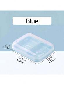 2-Slot Soap Dish, Bathroom Countertop Soap Holder With Drainage Design, Sealed Design Bathroom Accessory - Multicolor - View 5