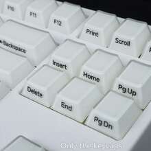 磨砂透明水晶PC键帽，Cherry原厂高度，侧刻字符，6.25U空格键，兼容MX轴机械键盘，仅含键帽，不含键盘 - 查看 12