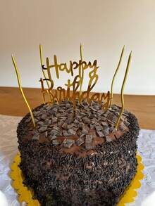 10/20/30pcs Happy Birthday Acrylic Cake Topper, Suitable For Decorating Birthday Cakes, Birthday Parties, Anniversaries, Valentine's Day Cakes, Modern Letter Shaped Cake Decorations, Creative Gifts For Family And Friends, Applicable For Birthday, Mother's Day, Summer, Perfect For Birthday Theme Party Decor - Multicolor - View 6