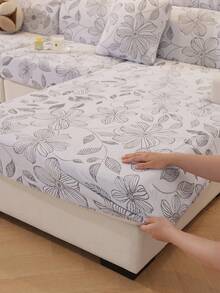 1 chiếc vỏ bọc sofa Lingbo Fairy thời trang, chống cào mèo, nhiều màu sắc, chống phai màu, chống xù lông, giặt máy được, tái sử dụng, phù hợp cho phòng khách và phòng ngủ, thân thiện với thú cưng, dùng cho mọi mùa - Màu xám đen - Xem 6