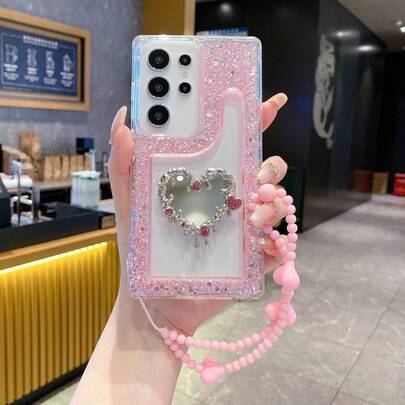 新款闪亮水钻手机壳 + 兼容苹果 11/12/13/14/15 Pro Max、三星 Galaxy S22/23/24+、A04/A05/A14/A15/A24/A25/A34/A54S