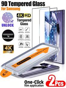 Yezodawee 2片装隐私钢化玻璃屏幕保护膜，兼容三星Galaxy S25 6.2英寸，具备自动清洁功能，全覆盖防窥，无气泡，易于安装，9H硬度，钢化玻璃材质，适用于手机壳，也适用于Galaxy S25 Ultra、S24+、S23、S22和S21系列。 - 2個 - 查看 23