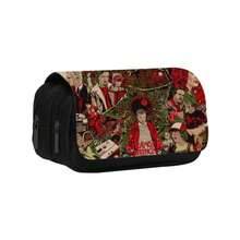 1个双层铅笔盒，学生印花大容量文具袋，返校季，完美节日礼物，送给粉丝和朋友的礼物（款式随机） - 彩色 - 查看 5