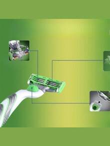 Traditional Men's Manual Shaver Set, 3-Layer Shaver Blades Compatible With MACH 3, Multi-Layer Blade Shaver, Handheld Manual Shaver - Safety Razor - View 6