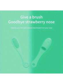 1pc Soft Silicone Nose Brush, For Cleaning, Blackhead Removal, Nostril And Facial Exfoliation - Multicolor - View 8