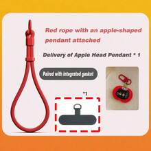 1pc Minimalist Adjustable Short Strap Buckle Lanyard, Phone Lanyard, Water Bottle Holder, Key Chain, Wrist Strap With Pad - Multicolor - View 30