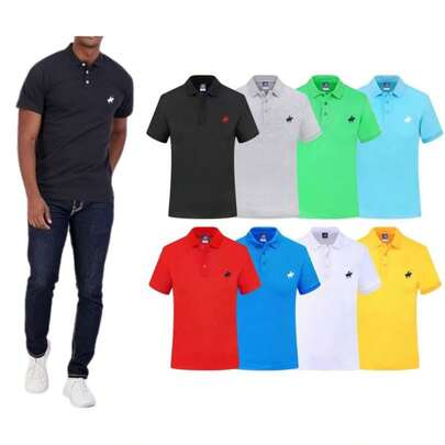 Men's 100% Cotton Pique Polo Shirt (4-Pack)