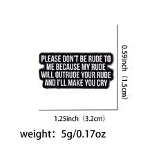 “我看不到任何好处”珐琅徽章，趣味黑色短语胸针翻领别针徽章，可别在背包、服装配饰、时尚珠宝或作为朋友礼物 - 黑色 - 查看 16