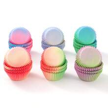 Mix Color Christmas Muffin Cupcake Paper Cups Greaseproof Paper Cupcake Liner Baking Muffin Box Cup Case Birthday Party Tray Cake Decorating Tools - View 4