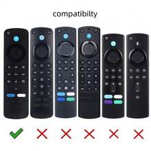 适用于2025款Fire TV Stick 4K/HD遥控器的硅胶保护套，带挂绳，软壳遥控器套 - 多色 - 查看 10