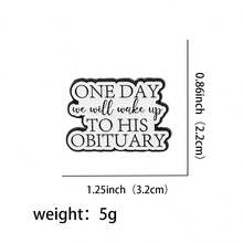 “你知道你已经成年了”语录珐琅徽章，趣味短语，X世代胸针翻领别针徽章，可别在背包、服装配饰、时尚珠宝上，是送给朋友的绝佳礼物。 - 黑色 - 查看 22