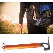 Schwerer Camping Krallenhammer, Zeltheringe-Hammer aus rostfreiem Stahl mit Ochsenhorn-Kopf, Multifunktions-Bau- und Camping-Hammer für Wandern, Rucksackreisen, Gartenpflege (Orange) - Orange - Übersicht 5