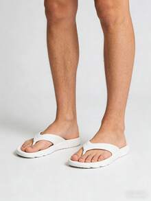 Dép xỏ ngón cho nam nữ, dép sandal đi biển có hỗ trợ vòm chân, dép xỏ ngón, dép đi trong nhà tắm EVA chống trượt, nhanh khô với đế dày mềm mại, dép xỏ ngón mùa hè nhẹ, thoải mái, chống thấm nước cho trong nhà, ngoài trời, bãi biển, hồ bơi, phòng tắm, du lịch, kỳ nghỉ. - trắng - Xem 7