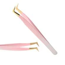 1把高精度睫毛钳，高硬度睫毛接缝钳，防滑防静电，经久耐用，睫毛修剪和接缝工具 - 彩色 - 查看 10