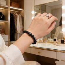 1pc Punk Style Beaded Bracelet For Men - Multicolor - View 2