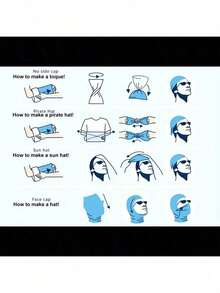 1件装男士多功能户外围巾，骷髅图案设计 - 防风、防紫外线、骑行和钓鱼面罩 - A - 查看 4