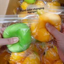 Juguete exprimible de mango, juguete antiestrés de rebote lento, juguete suave de fruta moldeable, accesorio antiestrés para adultos - Multicolor - Ver 9