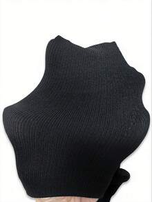 1/5 pares de calcetines hasta la rodilla para mujer, calcetines deportivos de compresión ajustada, adecuados para correr, ciclismo, otoño - Negro - Ver 5