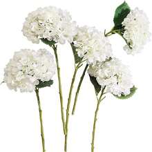 1/3/6 pezzi profumo di fiori di ortensia artificiali, pianta floreale finta, decorazione interna, decorazione autunnale, decorazione da giardino, centrotavola, festa di compleanno, cesto da matrimonio, profumo da sposa, decorazione per la casa, ristorante, camera da letto, davanzale, riempimento per vaso, regalo di San Valentino, decorazione per Capodanno, giardino esterno, ritorno a scuola - Bianco - Visualizzare 4