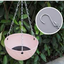 1个壁挂式悬挂花盆/植物篮。常春藤悬挂篮，带浇水功能。室内外均可使用，配有挂钩和排水孔——非常适合阳台花园、家居装饰和花园装饰。 - B - 查看 3