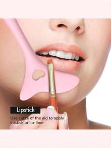 4 piezas/1 pieza Plantilla de delineador de ojos de silicona multifuncional, plantilla de sombra de ojos ahumados todo en uno portátil, plantilla de delineador de ojos de gato y sombra de ojos, conveniente y rápido - Multicolor - Ver 5