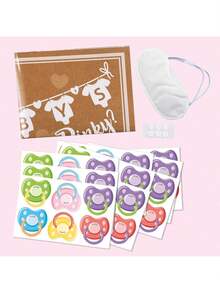 1 Set/39pcs Pacifier Clips To Attach Pacifiers To Baby's Toys - Baby Shower Party Favors And Games - Multicolor - View 2