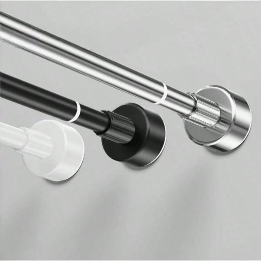 1pc Super Long Stainless Steel Extendable Curtain Rod, Shower Curtain Rod, Window Curtain Rod, Wardrobe Rod, Tension Rod, Drying Rack, Adjustable Curtain Rod, Spring Curtain Rod, No Drilling Required  