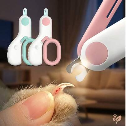 PETSIN 1 Miếng Mini Dụng cụ cắt móng tay Với Ánh sáng Đối với Mèo Và Chó , Thích hợp Đối với Tỉa cành Móng tay