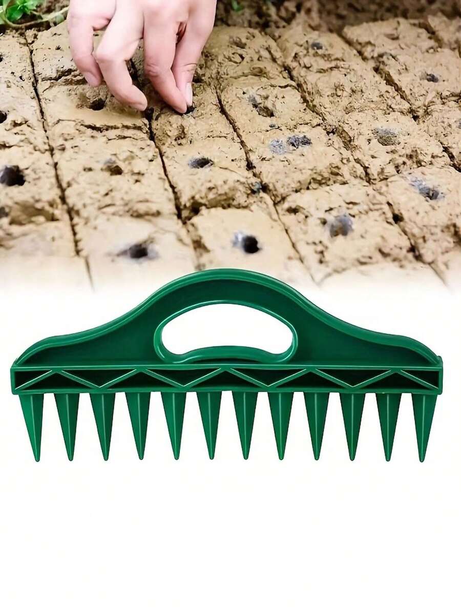 1pc Soil Auger Tool, Gardening Seeding Spacing Tool, Suitable For Agricultural Land, Vegetable Planting, Agricultural Harrow
