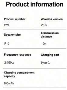 Q87 复古真无线蓝牙耳机，带电量显示，超长续航，夹式设计，降噪舒适 - 查看 6