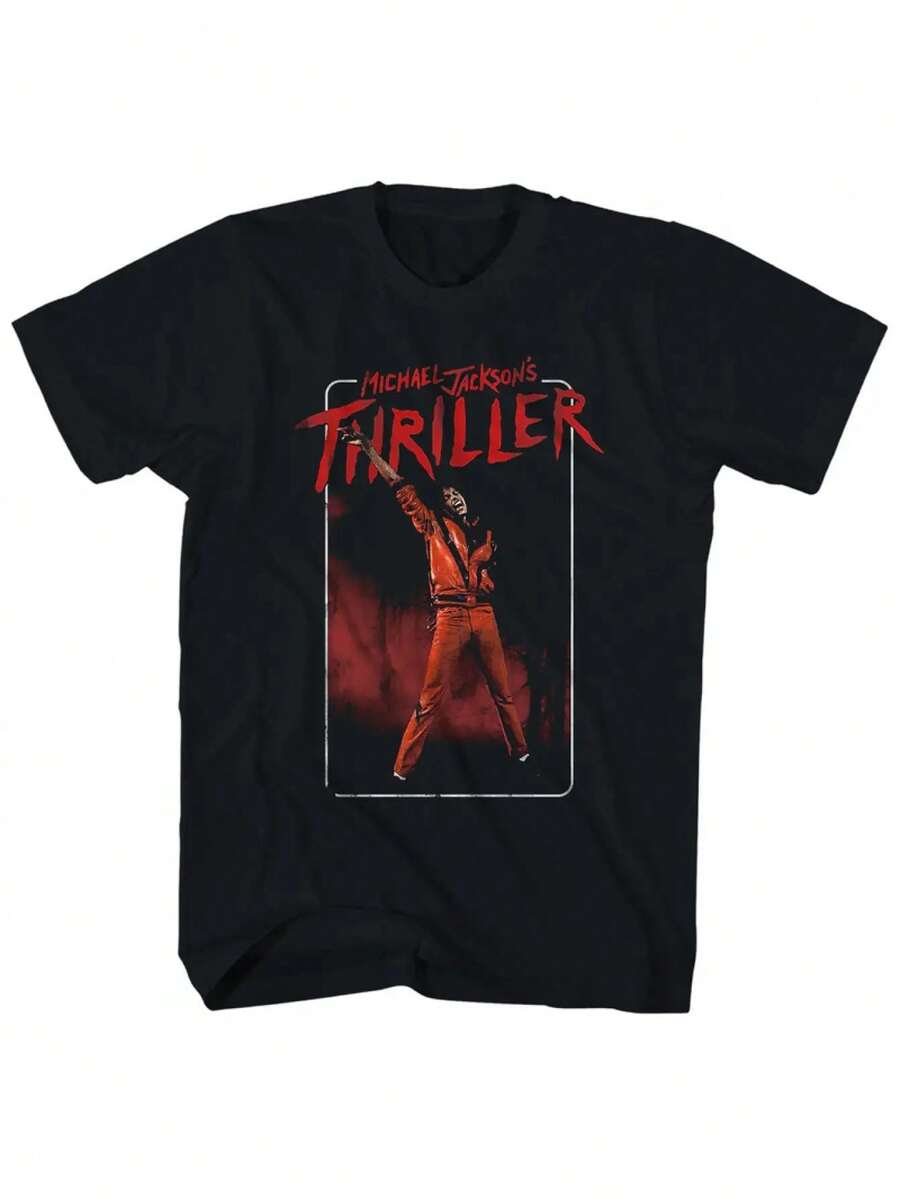 Men'S Graphic Tee - Classic Dance Stance Tee, Retro Music Tee For Both Genders, Washable In Machine, Gift For Fans, Music Tee, Everyday Wear, Fitted Shirt, Merchandise For Fans, Bohemian Design - Black - View 1