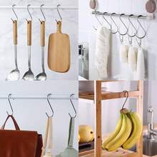1 Stück Edelstahl S-förmiger Haken, Mehrzweck Metallaufhänger, geeignet für Küchenutensilien, Blumentöpfe, Werkstatt, Geschirr, Kleidungsstücke, Badezimmer, Handtücher, Gartenpflanzen und Gartenzubehör - Verschiedenfarbig - Übersicht 9