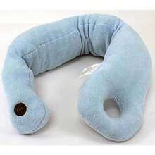 Cojín de masaje vibrador para el cuello colores varían función envolvente para terapia de masaje cojín eléctrico BO para relajar los músculos aliviar el estrés para la oficina casa viajes colores al azar - Gris - Ver 7