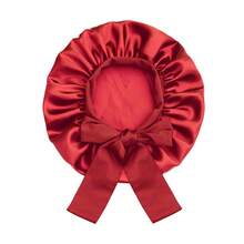 ZTZI 1pc Luxury Satin Hair Bonnet With Bow - Soft Silk Sleep Cap For Protecting Curly & Natural Hair - AA1pc Bow-tie Round Hat - View 33