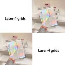 10-20张/套 A5口袋网格相册替换内页、照片套、6孔替换插页，韩式 - 白色 - 查看 49