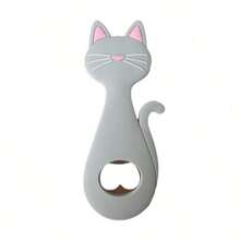 1 Dụng cụ mở nắp chai hình mèo dễ thương (Đen, Hồng, Xám, Trắng) - Dụng cụ mở nắp chai bia sáng tạo, dụng cụ nhà bếp, móc nam châm gắn tủ lạnh dùng cho gia đình, quán bar và các bữa tiệc (Đen, Hồng, Xám, Trắng) - Nhiều màu - Xem 4
