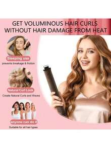 1pc/4pcs No Heat Curler, Hair Band Curler And Hot Curler, Made Of Soft High Elastic Rubber, No Heat Needed, Hair Styling Tool Accessory - Multicolor - View 8