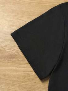 Camiseta para hombre con diseño de araña roja llamativa,estilo casual,220g,ideal para tu día a día. - Negro - Ver 3