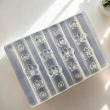 3D Silicone Nail Mold Phalaenopsis Flower Design Sweet Butterfly Orchid DIY Manicure Template Carving Nail Art Tools - Multicolor - View 9