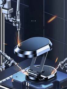 Alloy Suction Cup Magnetic Car Phone Holder, 360° Rotation, Universal Compatible With Apple Devices, Valentine's Day Gift - Multicolor - View 6